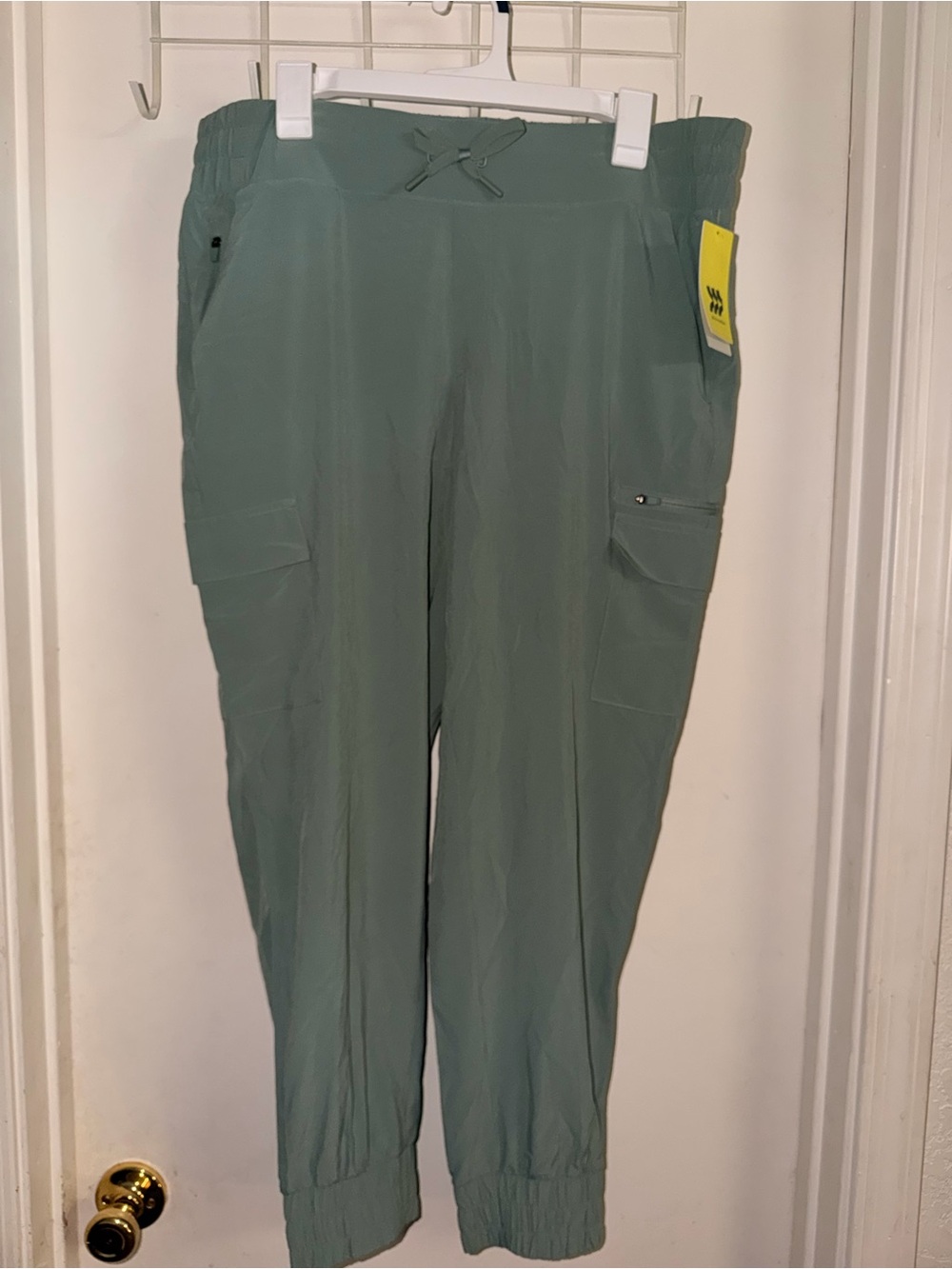 all in motion Sage Green Cargo Joggers with Elastic Hem Large